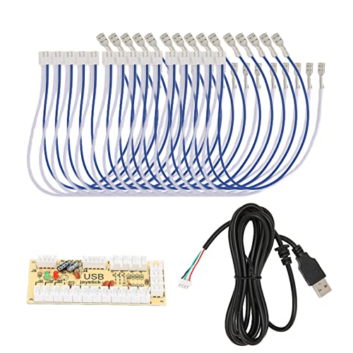 XINL Codificador Arcade, Codificador USB Arcade de Alto Rendimiento Fácil de Usar Amplia Compatibilidad para MAME para 1/2/3 RetroPie