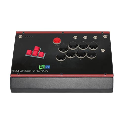 XKJ HK Kkb-PS Teclado Plus botón Arcade Lucha Juego Joystick PS4 / PS3 / PC por Cable USB Juego