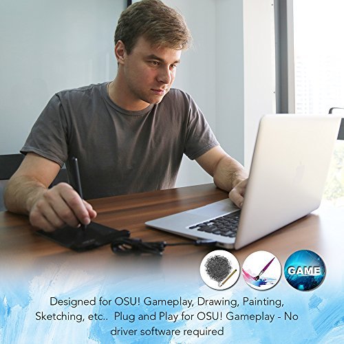 XP-Pen G430S OSU Tableta Gráfica Ultra Delgada 4 x 3 Pulgada Tableta Gráfica Digital Portátil para OSU! (8192 Niveles de Presión)