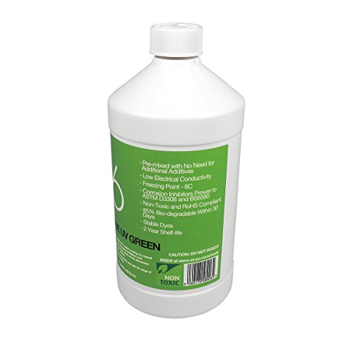 XSPC EC6 1000 ml Premix - Refrigerante Opaco para refrigeración por Agua - UV Verde Opaco