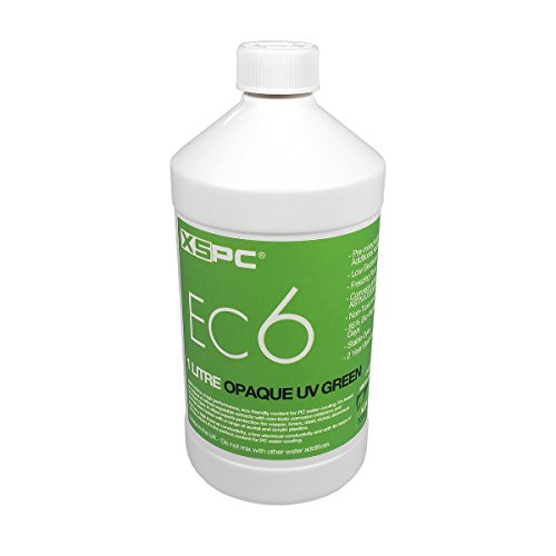 XSPC EC6 1000 ml Premix - Refrigerante Opaco para refrigeración por Agua - UV Verde Opaco