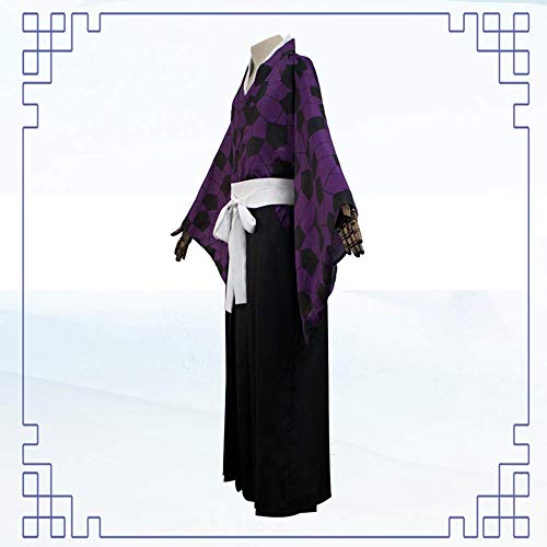 XTD Anime Demon Slayer: Kimetsu No Yaiba Kokushibou Cosplay Costume Hombres Samurai Ropa De Combate Uniforme Halloween Juego Completo -Egift M