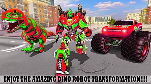Xtreme Demolition Monster Truck Transform Dino Superhero Robot Simulator: Ultimate Truck Robot Shooting Juegos 3D 2020