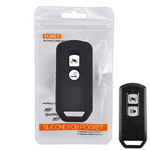 XUKEY Carcasa de Silicona para Llave de PCX 150 Hybrid X-ADV SH125 Scoopy SH300 Forza 125 300 2018 Motocicleta Scooter 2 Botones Smart Key