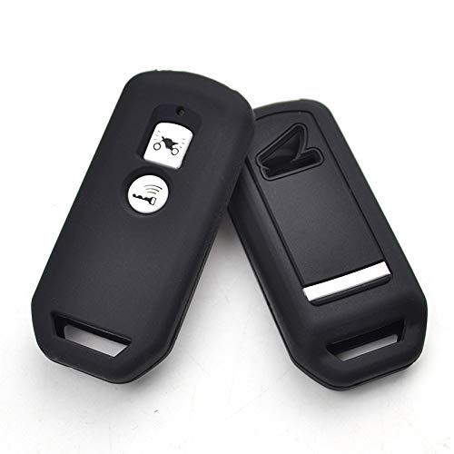XUKEY Carcasa de Silicona para Llave de PCX 150 Hybrid X-ADV SH125 Scoopy SH300 Forza 125 300 2018 Motocicleta Scooter 2 Botones Smart Key