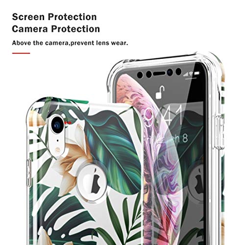 Xyamzhnn Funda Protectora del teléfono for el iPhone XR Prueba de Golpes PC + TPU + Endorse Battlefront Pet Protector de la Pantalla (Color : Purple Glitter)