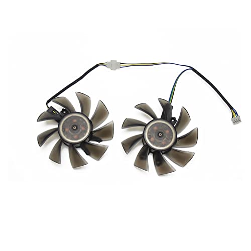 Yanluo 2pcs /Lote Ga82s2h for Galax GTX1060 Ventilador más Fresco Compatible con Kfa2 Georce GTX 1060 Tarjetas gráficas como Ventilador de reemplazo Rejoicing