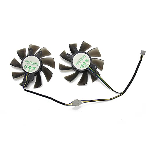 Yanluo 2pcs /Lote P106 GA82S2H for Galax GTX1060 Ventilador más Fresco Compatible con Kfa2 Georce GTX 1060 OC Tarjetas gráficas como Ventilador de reemplazo Rejoicing