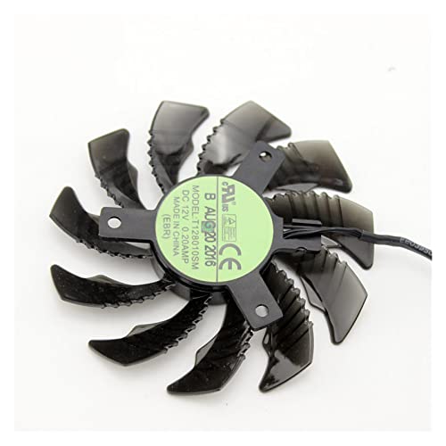 Yanluo 3pcs 3pin 7 5mm T128010SM PLD08010S12H GTX970 VGA GPU Ventilador refrigerador Compatible for gigabyte GTX 970 Tarjetas de gráficos Windforce G1 como reemplazo Rejoicing