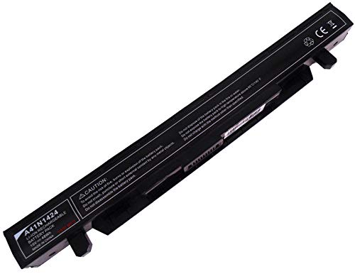 YASI MFG 15V 48Wh 3200mAh Laptop Batería A41N1424 para ASUS GL GL552 GL552J GL552JX GL552V GL552VW ROG GL552 GL552J GL552JX GL552V GL552VW ZX ZX50 ZX50J ZX50JX Batería [Li-Ion Negro]