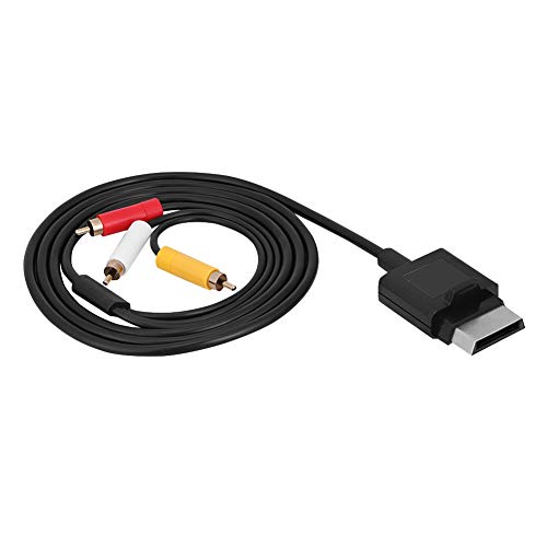 Yctze Cable de Audio y Video, Cable ABS de 1.8 M para componentes de TV, Cable AV para reemplazo Adecuado para Xbox 360 Slim
