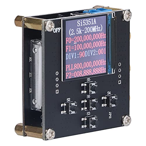 Yctze Generador De Señal De Reloj, Hecho De Material PCB, Placa Base Si5351a, Relación De División Configurable, Muy Adecuado para Detectar.