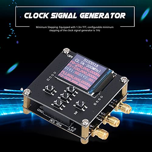 Yctze Generador De Señal De Reloj, Hecho De Material PCB, Placa Base Si5351a, Relación De División Configurable, Muy Adecuado para Detectar.