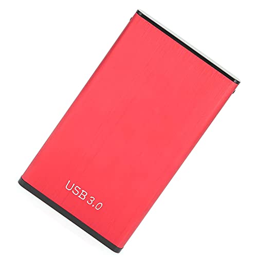 YD0018 Disco Duro móvil, 80G-2TB USB 3.0 Disco Duro Externo portátil HDD 2,5 Pulgadas, Compatible con OS X/XP / Win7 / Win8 / Win10 / Linux, Plug and Play, Rojo(80G)