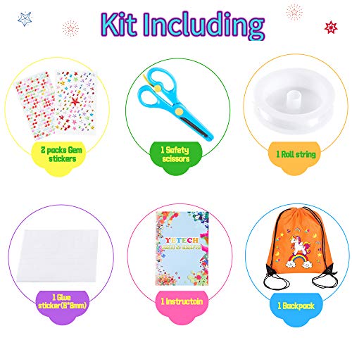 Yetech Creativo Pipe Cleaners Crafts Set，1500+ PCS Kit Manualidades niños,Pompoms con Wiggle Eyes , Craft Sticks,Pompones, Gemas Adhesivas,Juego Creativo Regalo para Craft DIY Art Supplies