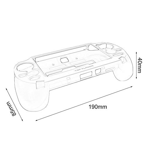 Ygerbkct Gamepad mano agarre joystick funda protectora juego controlador titular con L2 R2 disparador para Sony PS Vita 1000 PSV1000