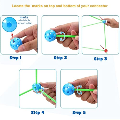 Ygerbkct Magic Forts House Kids Fort Building Kit DIY Niños Forts Builder Regalo Creativo Fort Toy Fort Building Kit Juguetes de Aprendizaje