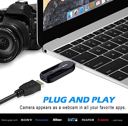 Y&H Cam Link 4K - Cámara de vídeo digital (cámara digital, cámara de acción, 1080p60, 4K/30FPS, HDMI, USB 3.0, videoconferencias, home office