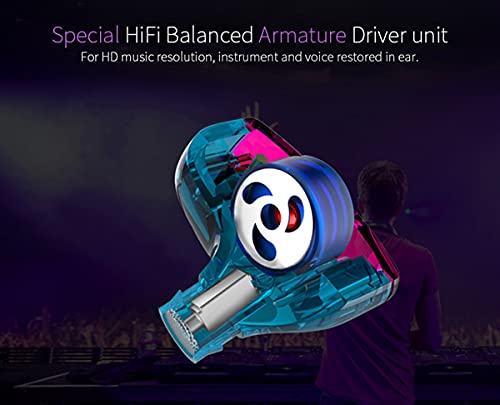 Yinyoo KZ ZST auriculares, estructura balanceada + driver dual dinámico híbrido, alta fidelidad, in-ear