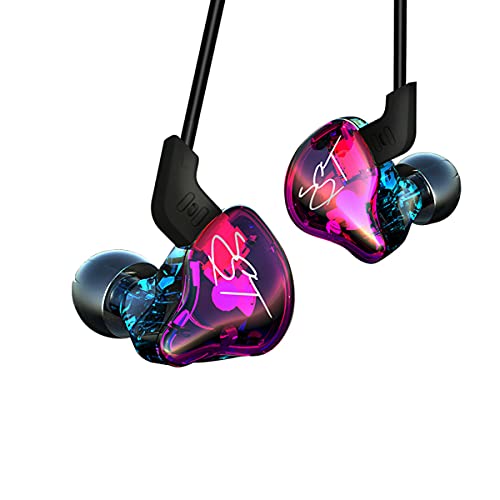 Yinyoo KZ ZST auriculares, estructura balanceada + driver dual dinámico híbrido, alta fidelidad, in-ear