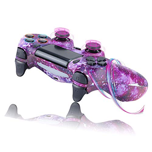 YLJXXY Mandos Inalambricos para PS4,Controlador de Bluetooth Gamepad de Doble Vibración 6-Axis para Playstation 4/PS3/PC - Cielo Estrellado Clásico