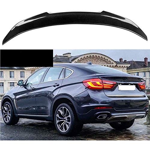 YLNY Spoiler Posteriore per Auto In Fibra Di Carbonio Spoiler per ala Posteriore per B MW X6 F16 F86 X6M 2015-2019 Stile Psm, Spoiler per Cofano Bagagliaio Posteriore ala Posteriore per Tetto Cod