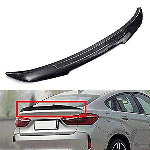 YLNY Spoiler Posteriore per Auto In Fibra Di Carbonio Spoiler per ala Posteriore per B MW X6 F16 F86 X6M 2015-2019 Stile Psm, Spoiler per Cofano Bagagliaio Posteriore ala Posteriore per Tetto Cod