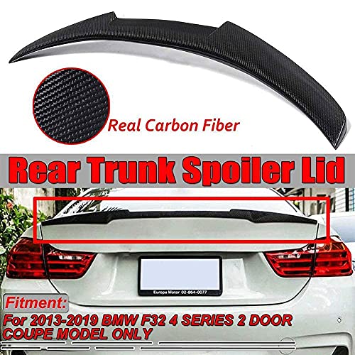 YMSHD Alerón Trasero Automático para Maletero, Alerón para B MW F32 4 Series 428I 435I 2Dr para 2013-2019 Coupe Model M4 Style, Estilo Fibra Carbono para Decoración Parabrisas Cod
