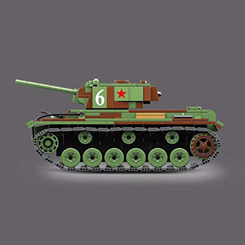 YO-HAPPY Juego Personalizado de Tanques del ejército de la Segunda Guerra Mundial, Juguetes de Bloques para niños Mayores de 6 años
