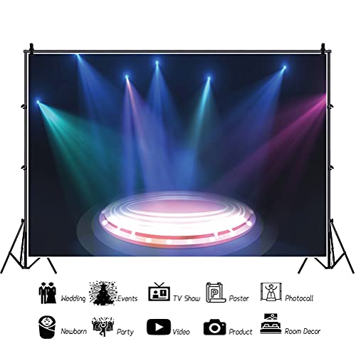 YongFoto 3x2m Future Area Fotografía Telón de Fondo Foco de Escenario Colorido Dreamy Sci-Fi Space Background Tema psicodélico Pareja Retratos de Arte Personal Accesorios para Fotos Vinilo