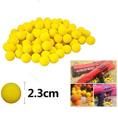 Yosoo - 100 Pelotas de Recarga Compatible con Nerf Rival Zeus MXV-1200 Apollo XV-700 Blaster