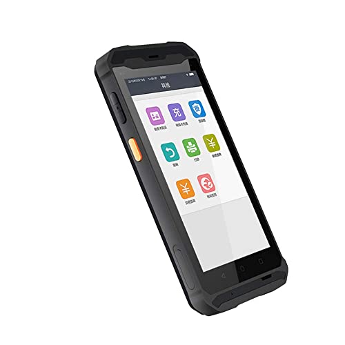 YQGOO Escáner de código de Barras de Mano Android 7.1 Warehous, Lector de código de Barras 1D, Pantalla táctil IPS de 5.5 Pulgadas, Teclado numérico, 3GB + 32GB, cámara de 13MP, NFC 4G WiFi BT GPS