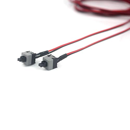 Ytian 2 piezas ATX PC PC PC placa base interruptor encendido/apagado cable de alimentación 100 cm