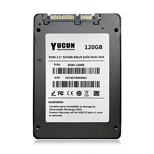 YUCUN 2.5 Pulgadas SATA III Disco Duro sólido Interno de Estado sólido 120GB SSD