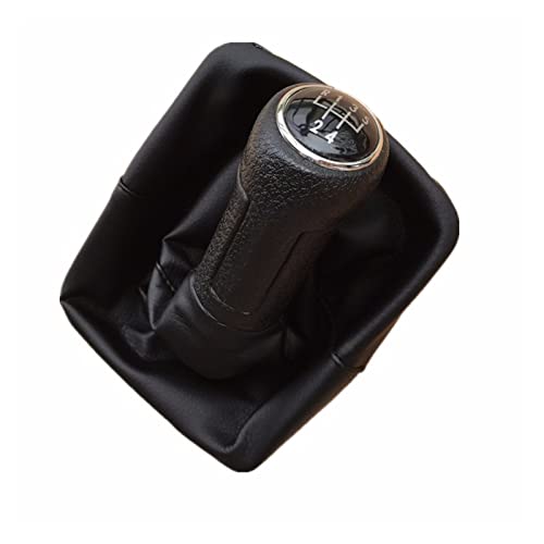 YUMONG Boutique Aizhen Apto for Polo 9N 9N2 GTI 2002 2003 2004 2005 2006 2007 2009 2009 2010 Ajuste for el Estilo de Coche 5 6 velocidades Engranajes Mando de Mando de Mando Gaitor de Bota de Cuero