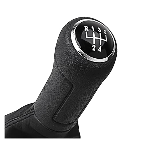 YUMONG Boutique Aizhen Apto for Polo 9N 9N2 GTI 2002 2003 2004 2005 2006 2007 2009 2009 2010 Ajuste for el Estilo de Coche 5 6 velocidades Engranajes Mando de Mando de Mando Gaitor de Bota de Cuero