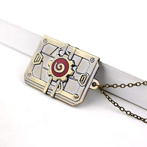 YUNMENG Accesorios de Estilo Retro Hearthstone Logo Colgantes Collares Collar Unisex