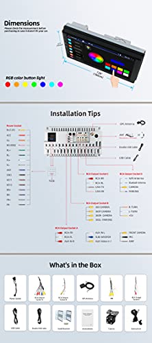 YUNTX Android 10 Autoradio - [4G+64G] - [Integrado CarPlay/Android Auto/DSP/GPS] - Octa Core - 4-LED Cámara Trasera Gratis&Mic - Soporte Dab+/Control del Volante/MirrorLink/4G/WiFi/BT 5.0/360°Cámara