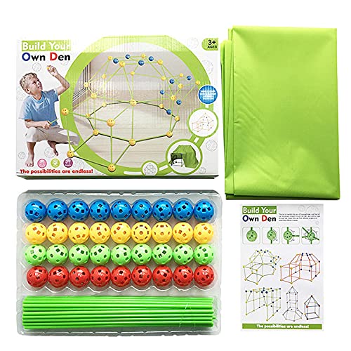 Yusheng DIY Forts - Juego de construcción de varillas, para niños de 5 a 12 años