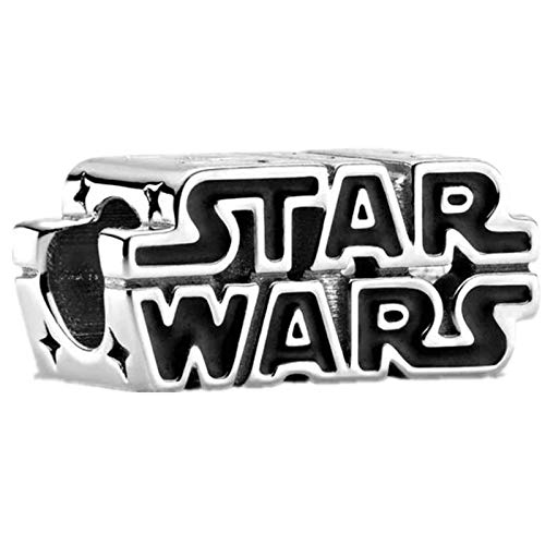 YuuHeeER Star Wars Charms para pulseras de plata de ley 925 con cuentas caladas, kit de fabricación de joyas