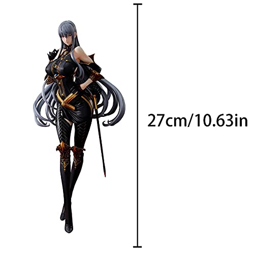Yuxunqin Valkyria Chronicles: Selvaria Bles 1: 6 Escala CLORURO DE POLIVINILO Figuras Regalo de la Estatua (Uniforme Militar)