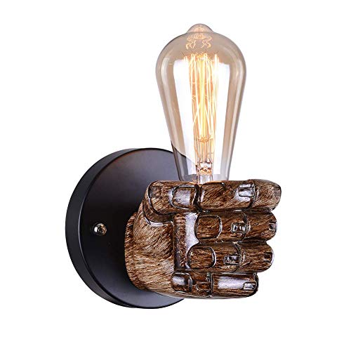 YXZQ Aplique de Pared Vintage 1 luz Apliques de Pared con Enchufe E27 Retron Iluminación Industrial amp Aplique de luz para Dormitorio Sala de Estar Pasillo