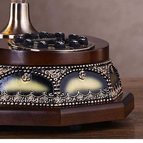 YYSS Teléfono antiguo Teléfono con cable Moda de gama alta Europea Hogar Retro Teléfono fijo americano Clásico L26cmxW19.5cmxH21cm