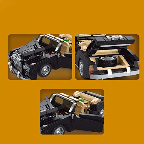 YYXX Juego de construcción para coche de técnica antigua, 1096 unidades + Retro RR Sliver Cloud Car Advanced bloques compatibles con la técnica Lego