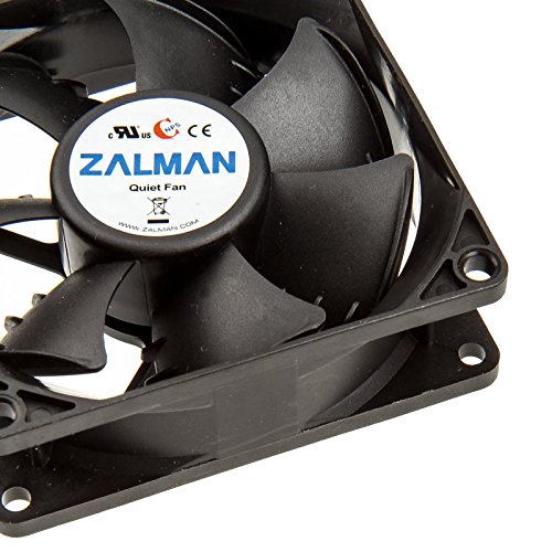 Zalman ZM-F1 Plus(SF) - Ventilador de PC (Ventilador, Carcasa del Ordenador, 8 cm, Negro, De plástico, 12V)