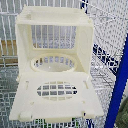 ZANGAO 1 Pc Palstic Brid Nest Pigeon Loro Canarias codorniz Eclosión habitación Blanca Aves Inicio Y Casa Bird Supplies (Color : White)