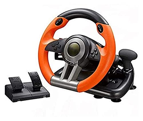 ZBBN Juego de Volante para PC, Volante de Carreras, Juego de computadora, simulación de Volante, simulación de Carreras, Escuela, Soporte de conducción para PC de coche/PS3/PS4/X-ONE