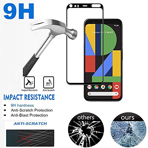ZCIBN Paquete de 2,vidrio templado compatible con Google Pixel 4,protector de pantalla súper resistente al desgaste sin burbujas (0.33 mm HD) vidrio de dureza 9H,Pixel 4