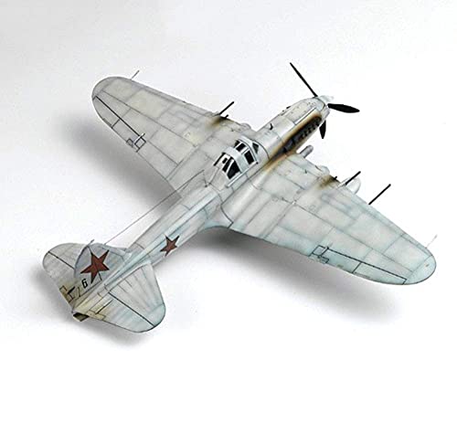 ZCYXQR Kits de Modelos de Rompecabezas de Combate Militar Escala 1/32 IL-2 Sturmovik en esquís Fighter Modelo de plástico 14.3 Pulgadas x 18 Pulgadas