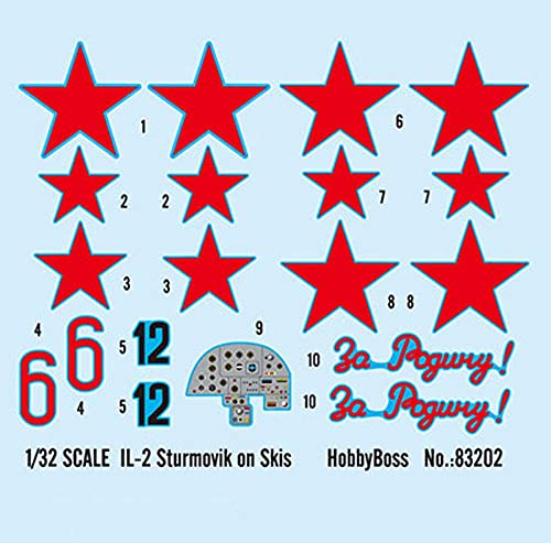 ZCYXQR Kits de Modelos de Rompecabezas de Combate Militar Escala 1/32 IL-2 Sturmovik en esquís Fighter Modelo de plástico 14.3 Pulgadas x 18 Pulgadas